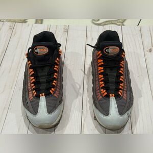 Nike Air Max with Gray and Orange Accents